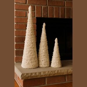 Christmas Trees Set of (3) They do not light up.12, 18. 24” NIB
